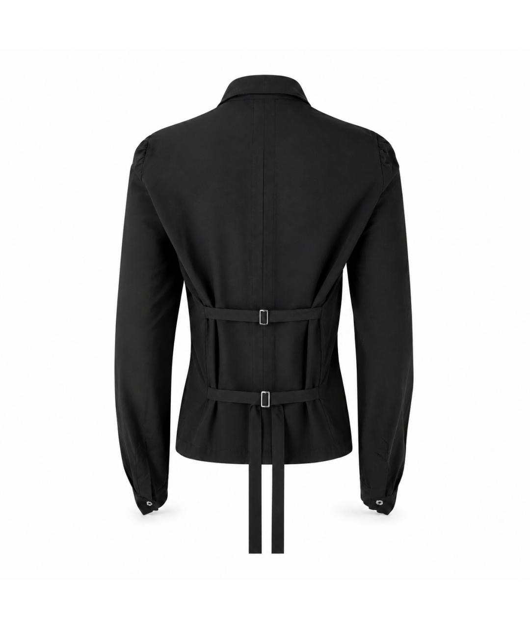 ANN DEMEULEMEESTER Черная вискозная рубашка, фото 4