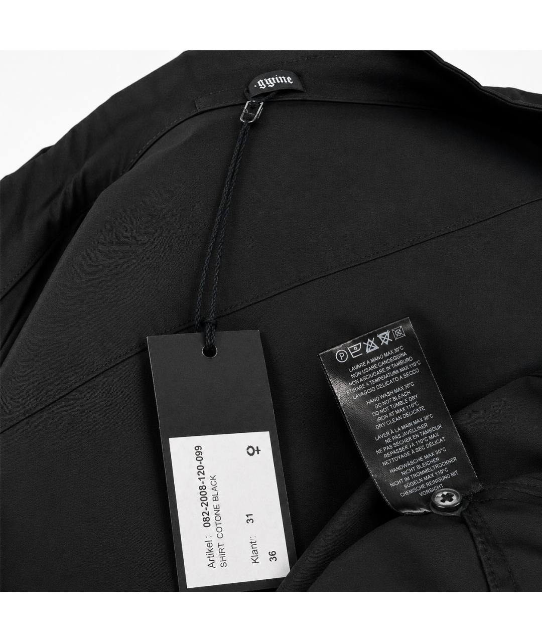 ANN DEMEULEMEESTER Черная хлопковая рубашка, фото 5