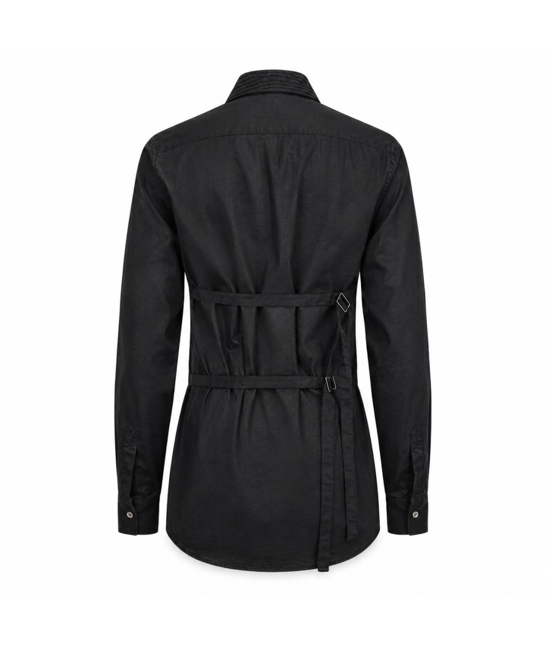 ANN DEMEULEMEESTER Черная хлопковая рубашка, фото 4