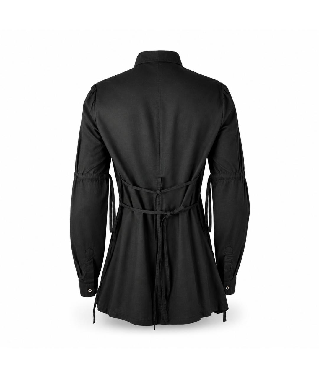 ANN DEMEULEMEESTER Черная хлопковая рубашка, фото 4