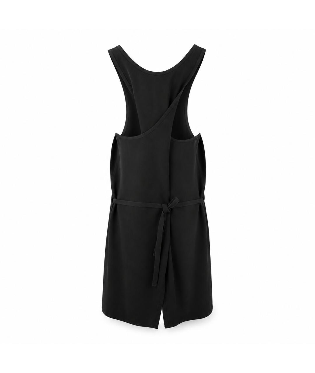 ANN DEMEULEMEESTER Черное шелковое платье, фото 3