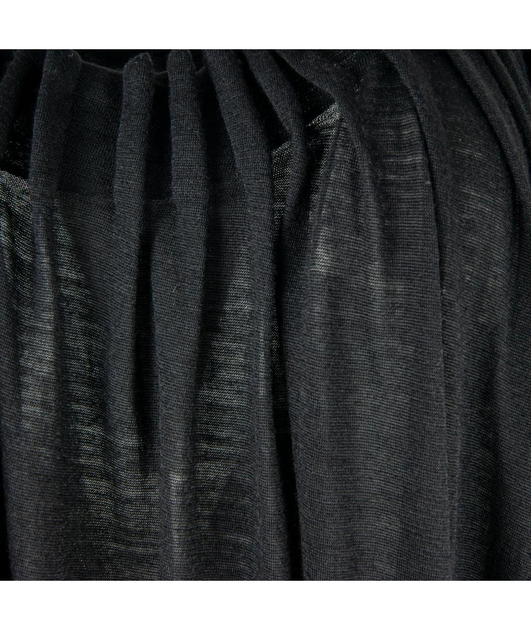 ANN DEMEULEMEESTER Черное полиэстеровое повседневное платье, фото 2