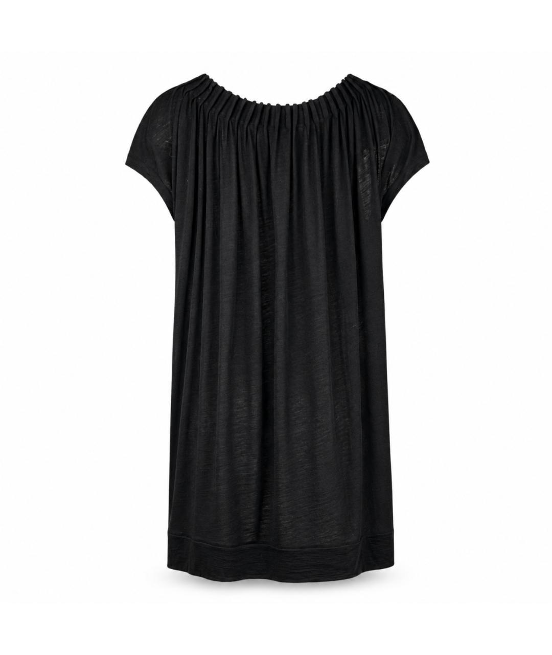 ANN DEMEULEMEESTER Черное полиэстеровое повседневное платье, фото 3