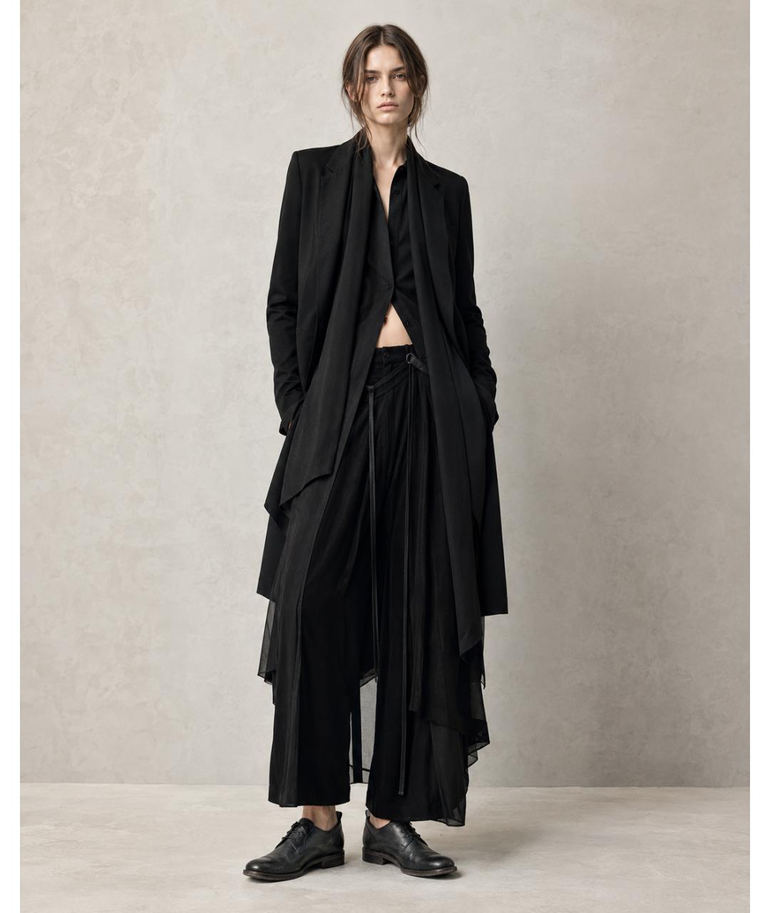 ANN DEMEULEMEESTER Черные кожаные брогги и оксфорды, фото 6