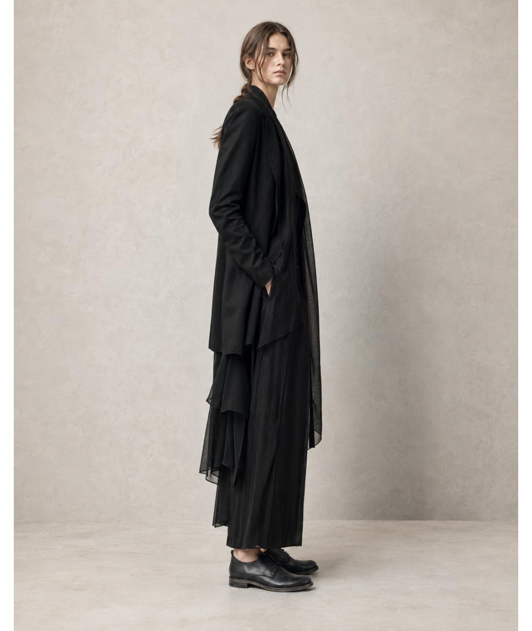 ANN DEMEULEMEESTER Черные кожаные брогги и оксфорды, фото 7