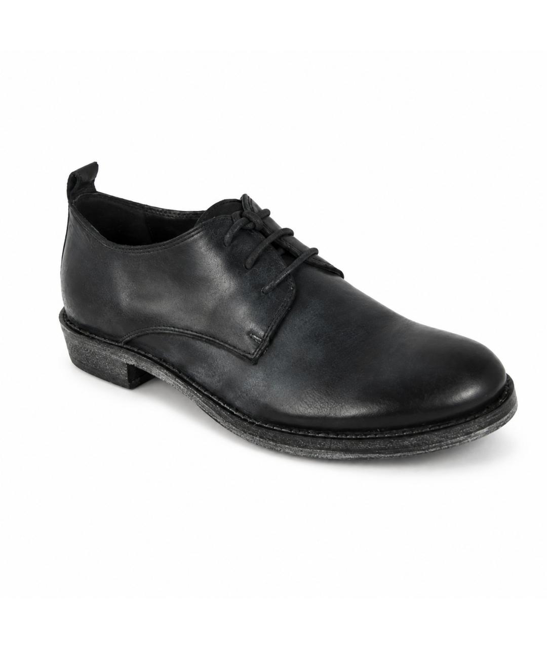 ANN DEMEULEMEESTER Черные кожаные брогги и оксфорды, фото 1