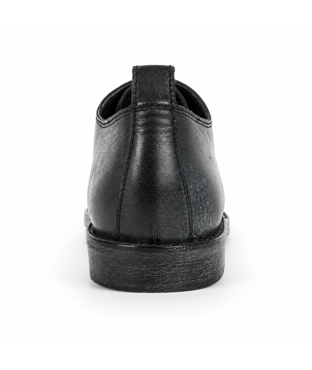 ANN DEMEULEMEESTER Черные кожаные брогги и оксфорды, фото 4