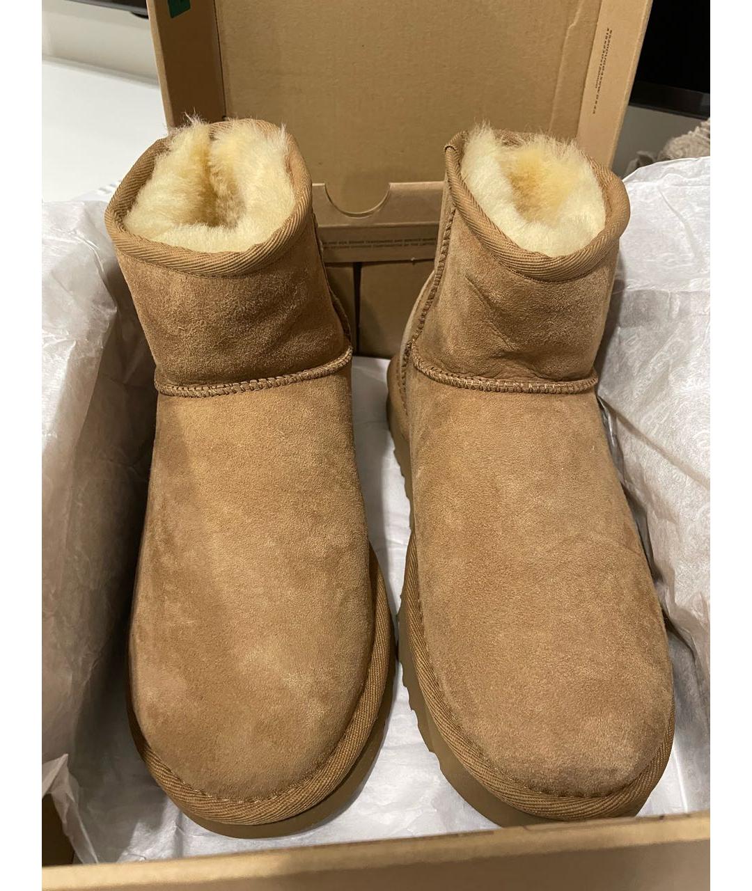 UGG AUSTRALIA Бежевые полусапоги, фото 3