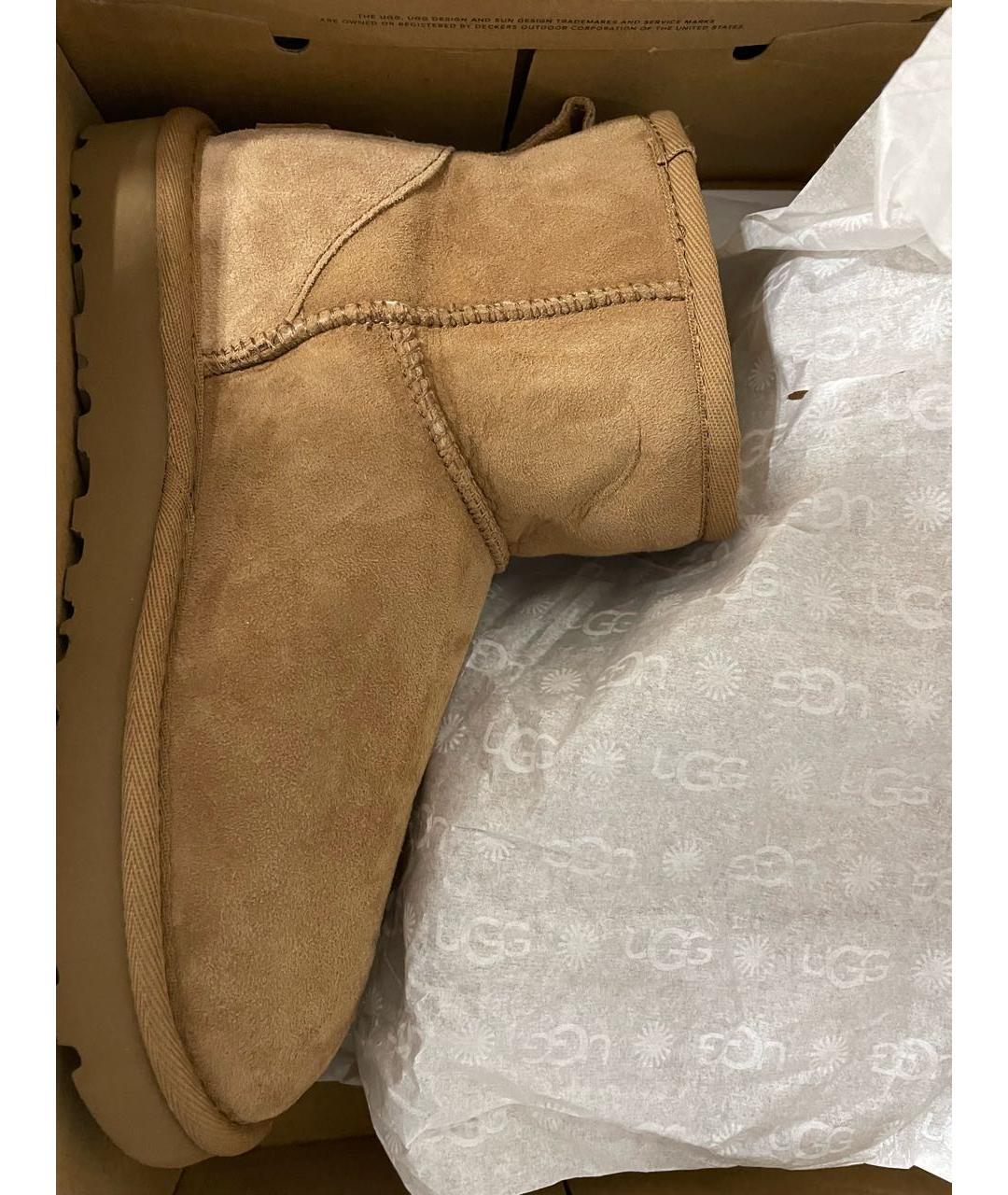 UGG AUSTRALIA Бежевые полусапоги, фото 8