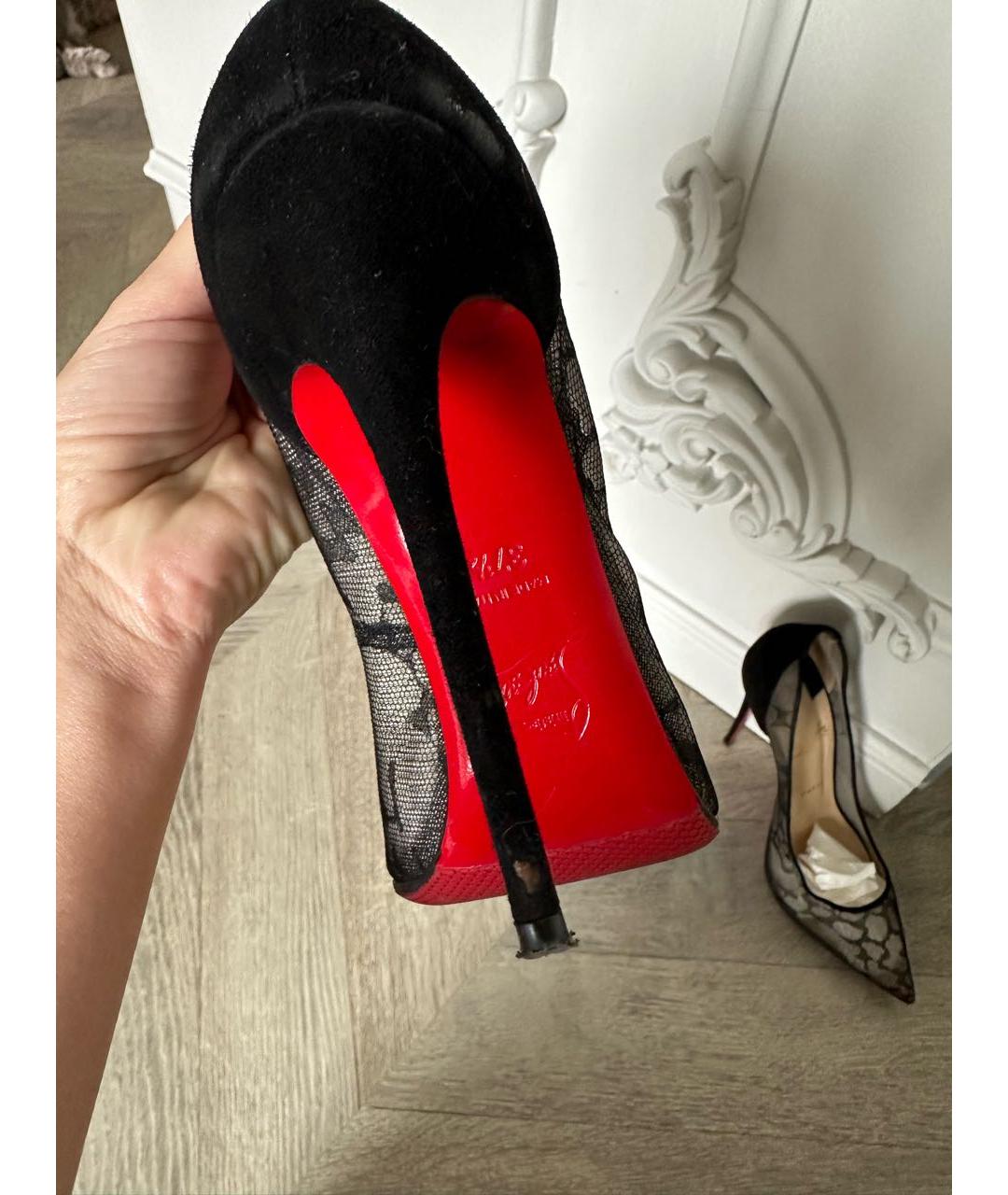 CHRISTIAN LOUBOUTIN Черные туфли, фото 5