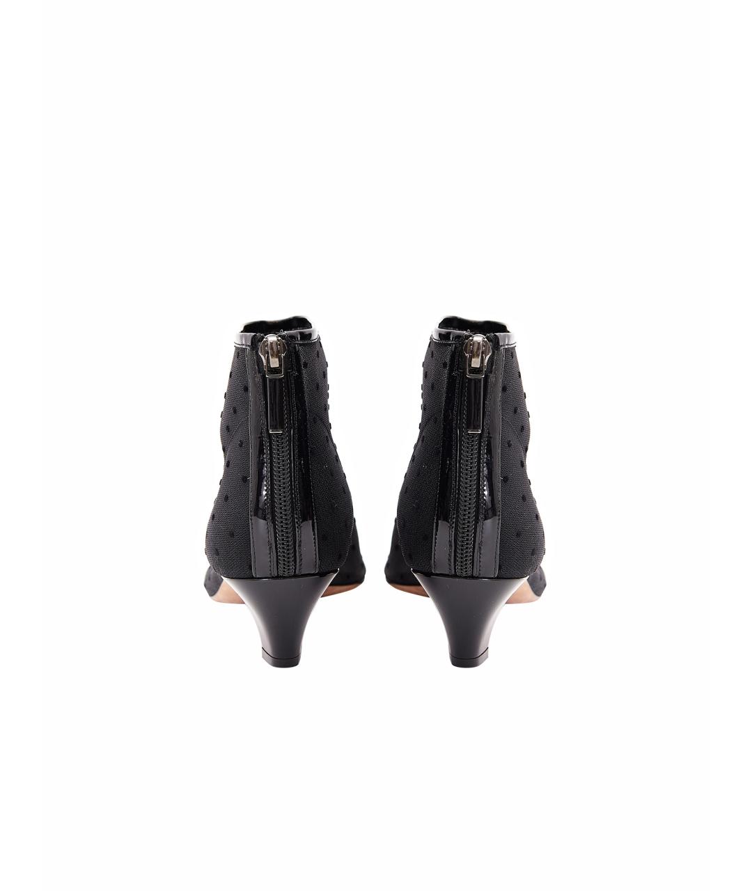 CHRISTIAN DIOR Черные текстильные полусапоги, фото 3