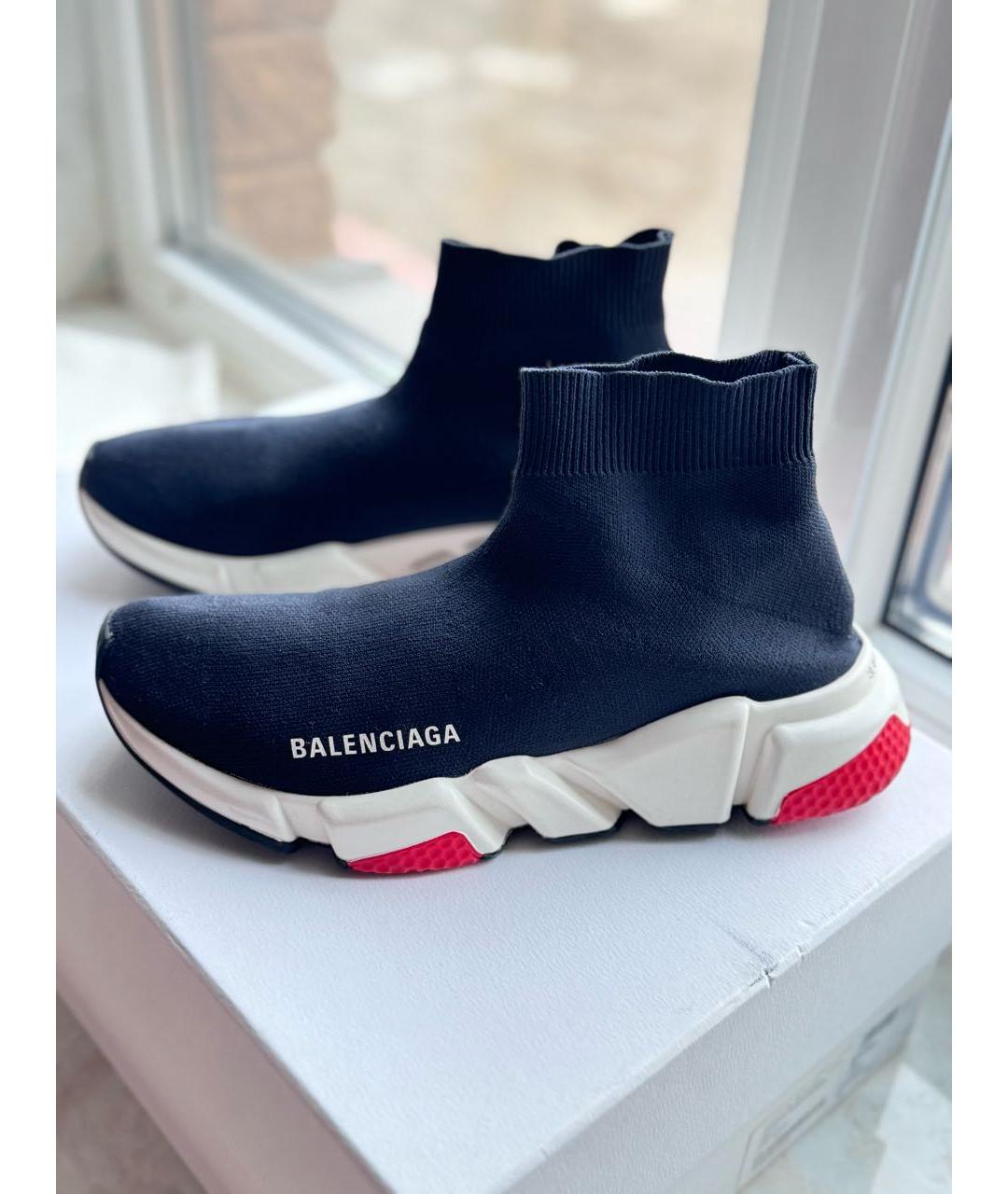 BALENCIAGA Черные текстильные кроссовки, фото 6