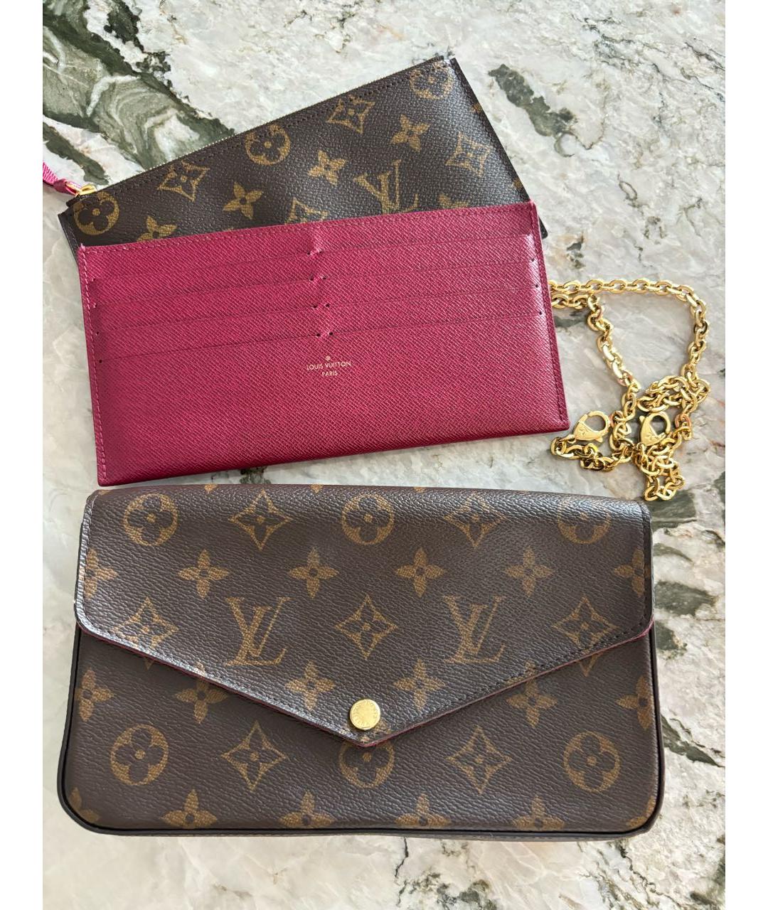 LOUIS VUITTON Коричневая сумка через плечо, фото 2