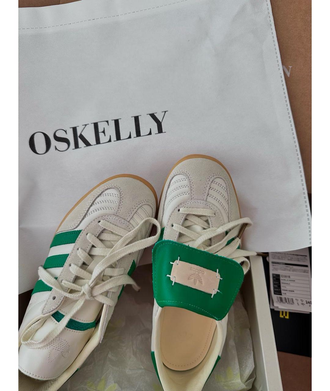 ADIDAS Белые кеды из искусственной кожи, фото 3