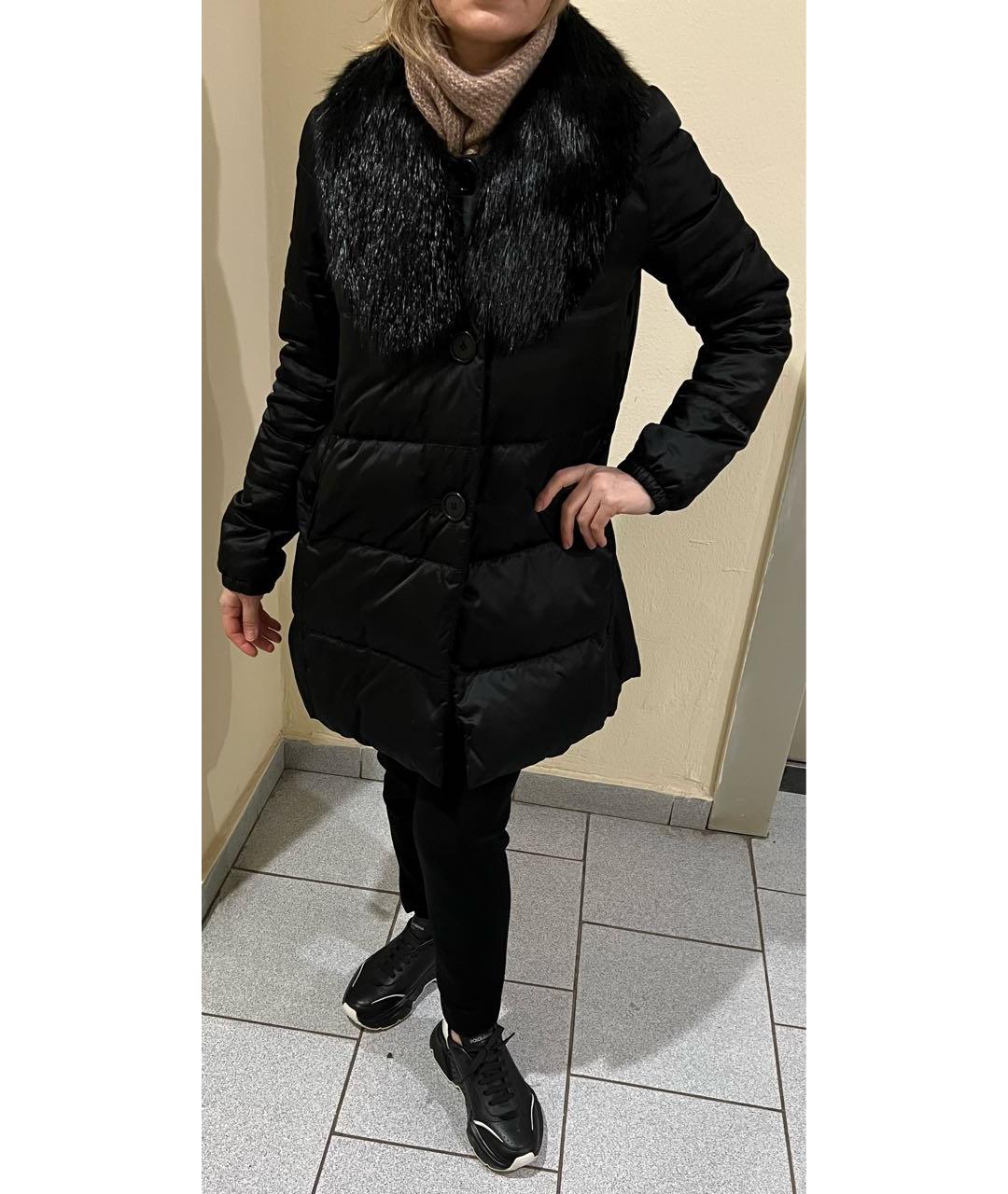 PRADA Черный полиэстеровый пуховик, фото 6