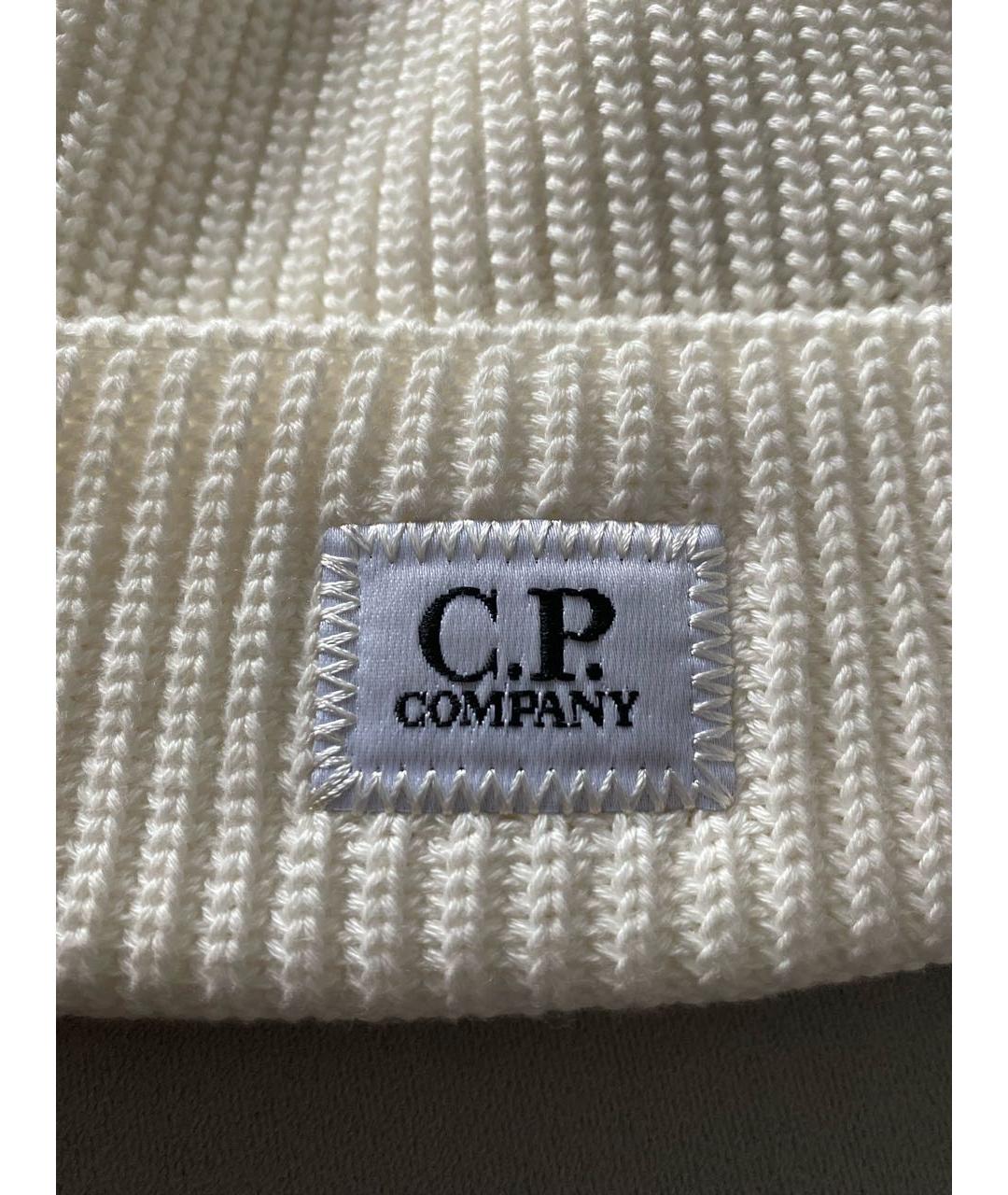 CP COMPANY Белая хлопковая шапка, фото 3