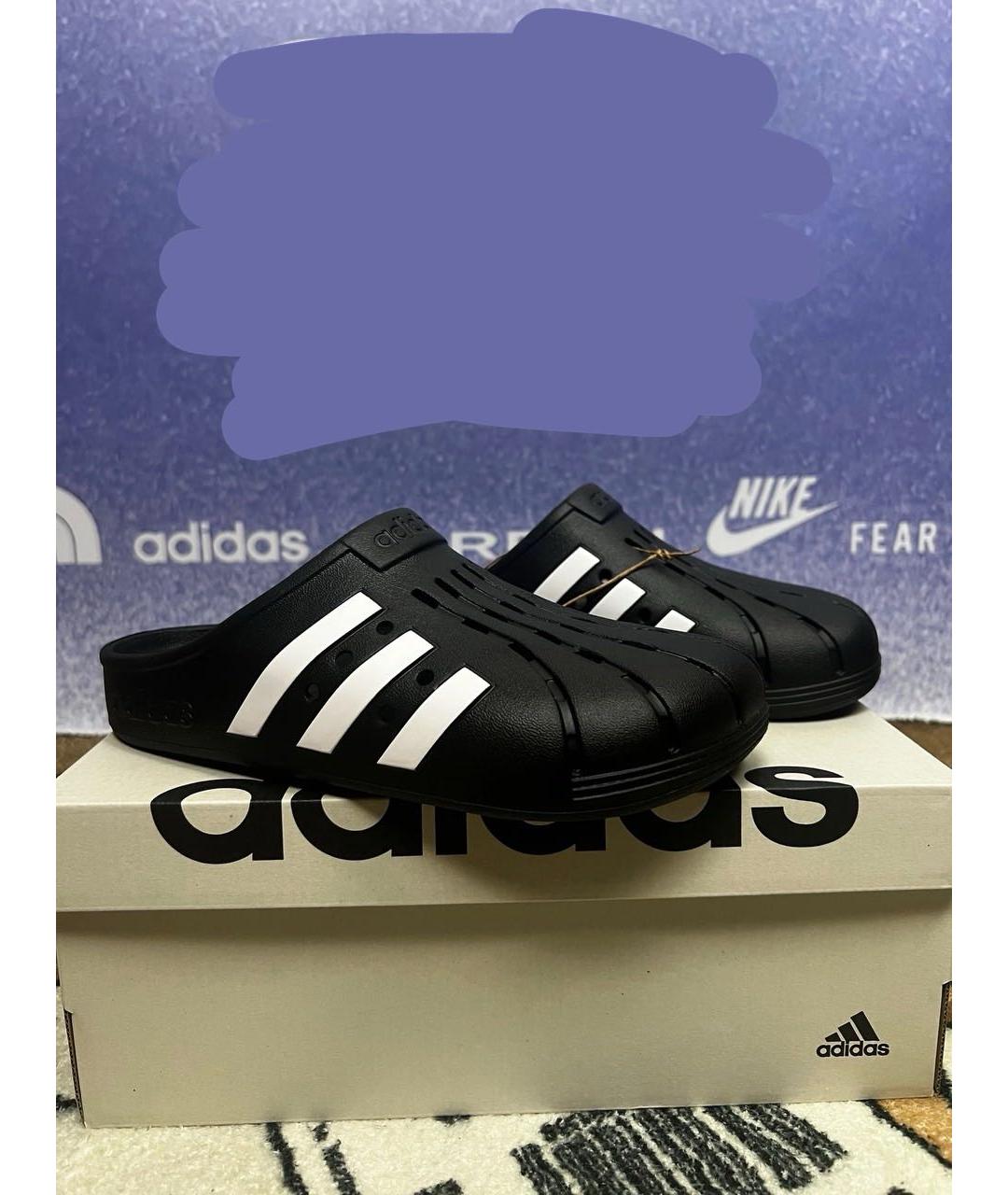 ADIDAS Черные шлепанцы, фото 2