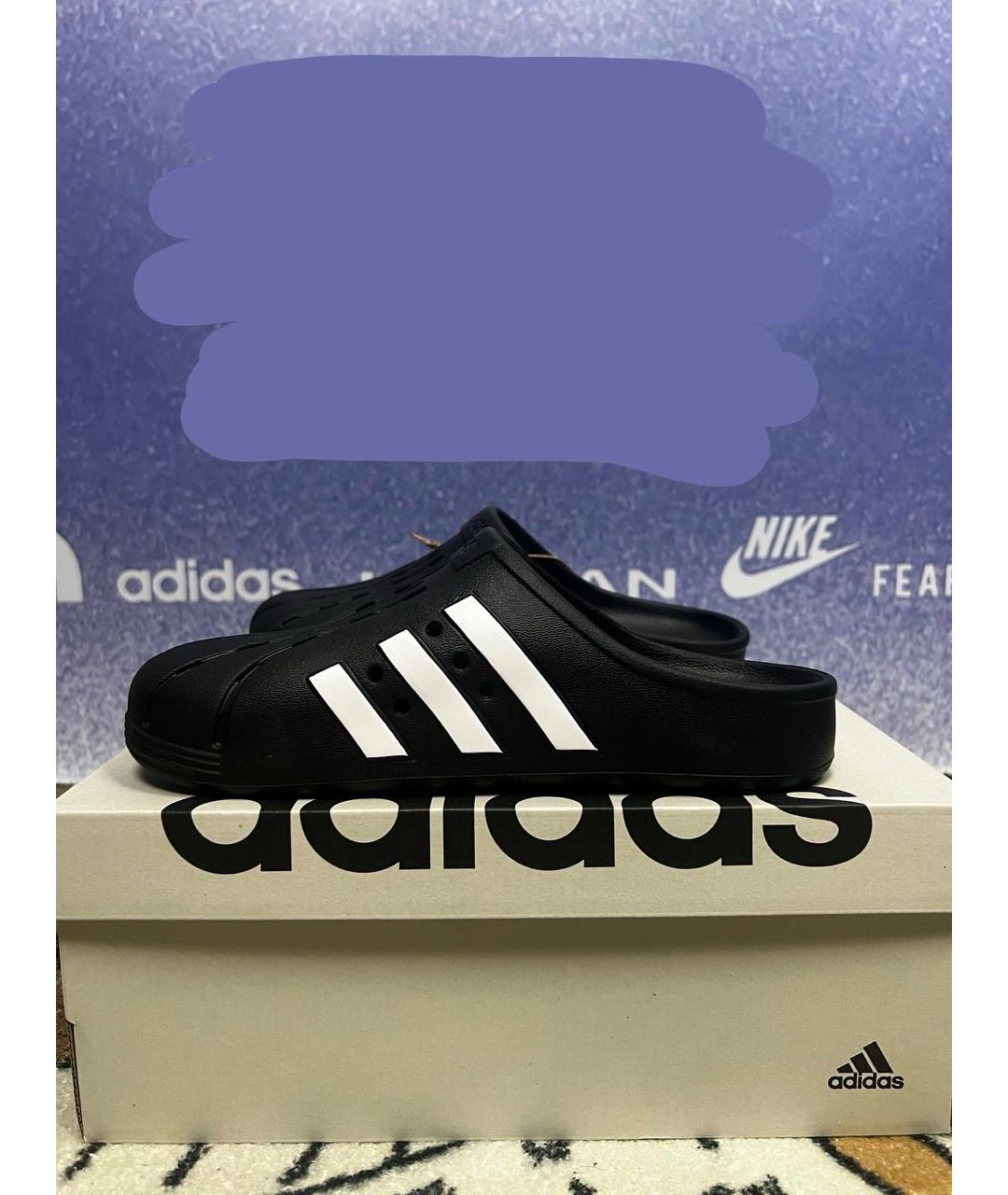 ADIDAS Черные шлепанцы, фото 3