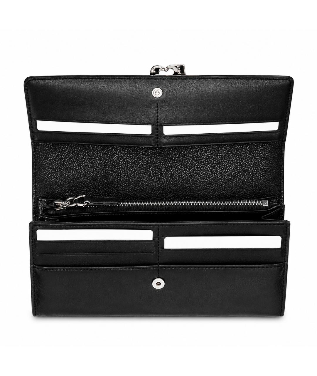 CELINE Антрацитовый кошелек из лакированной кожи, фото 4