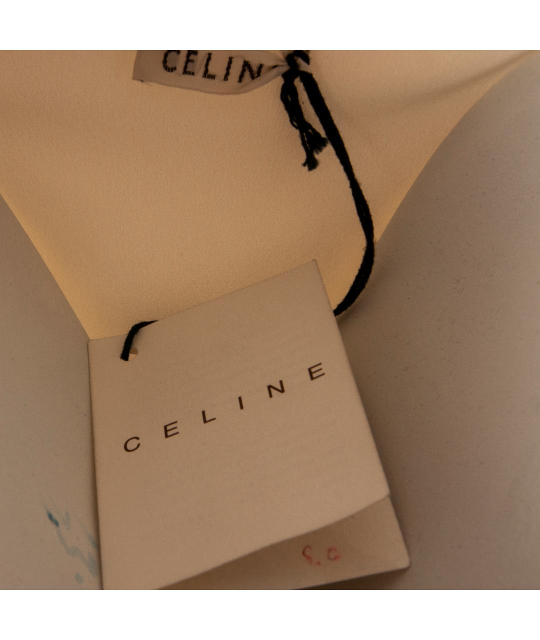 CELINE Бежевая шелковая блузы, фото 3