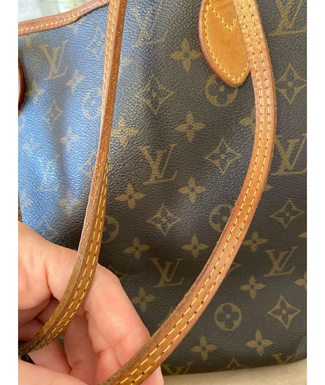 LOUIS VUITTON Коричневая сумка тоут, фото 5