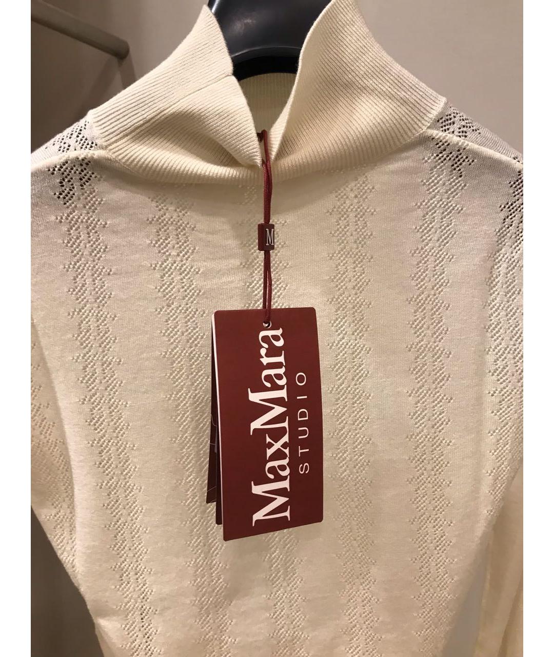 MAX MARA STUDIO Бежевая водолазка, фото 3