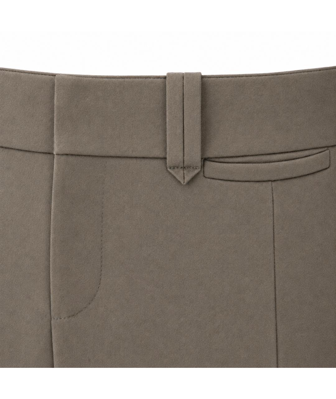 CELINE Хаки хлопковые брюки узкие, фото 2