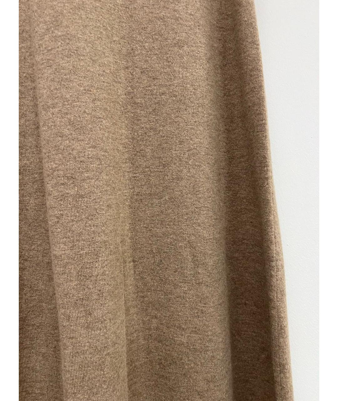 MAX MARA Бежевое шерстяное повседневное платье, фото 4