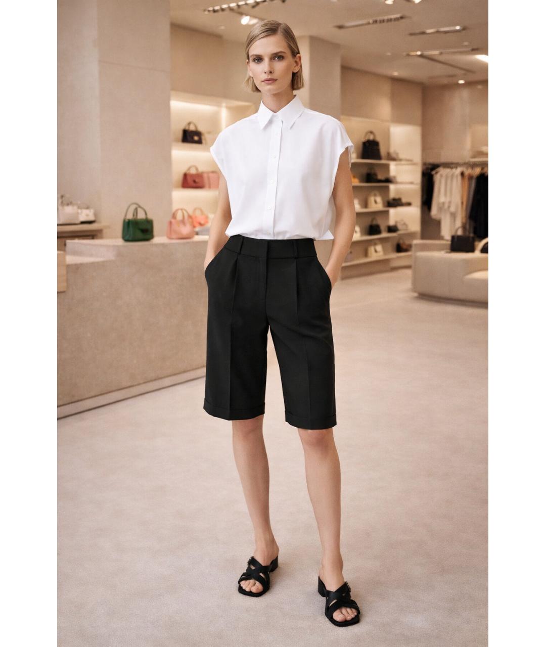 CELINE Черные шерстяные бриджи, фото 6