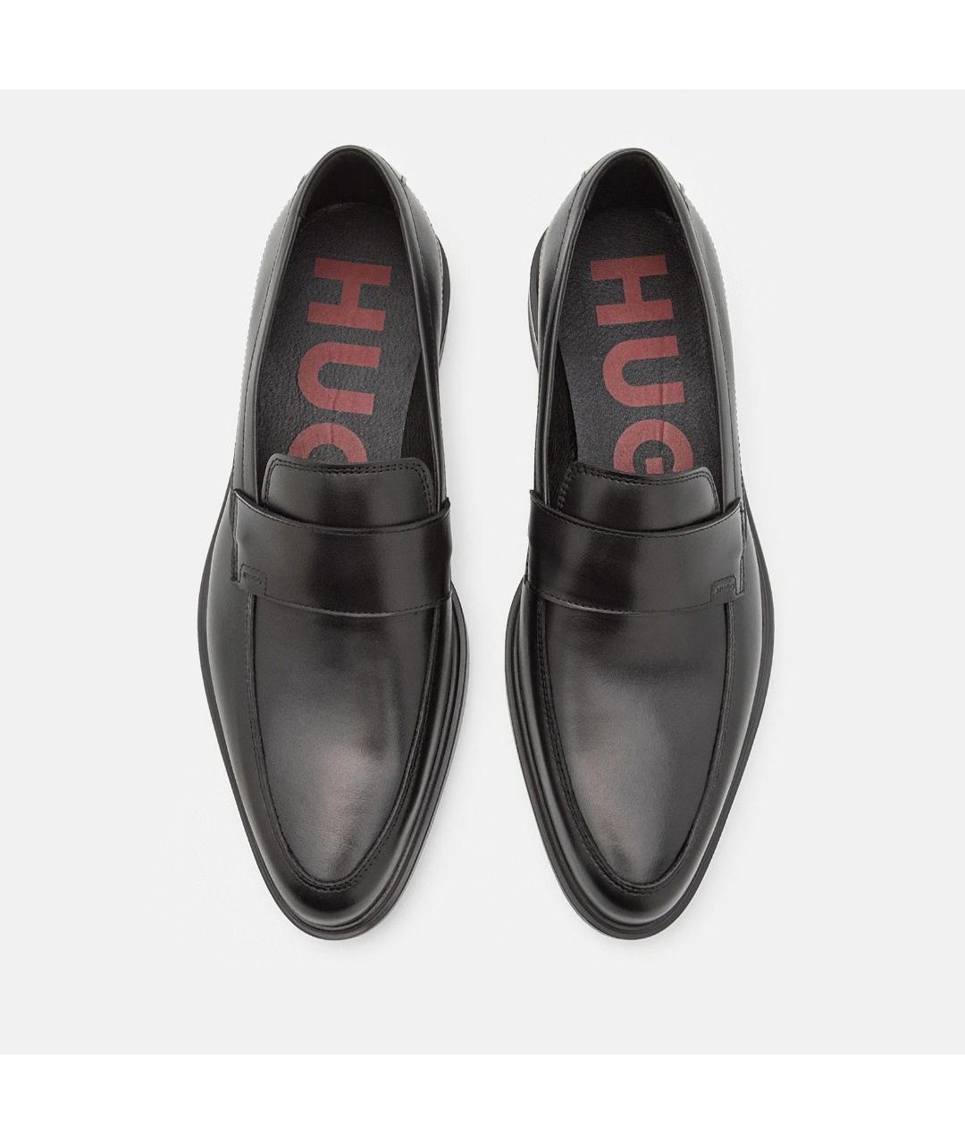 HUGO BOSS Черные кожаные туфли, фото 2