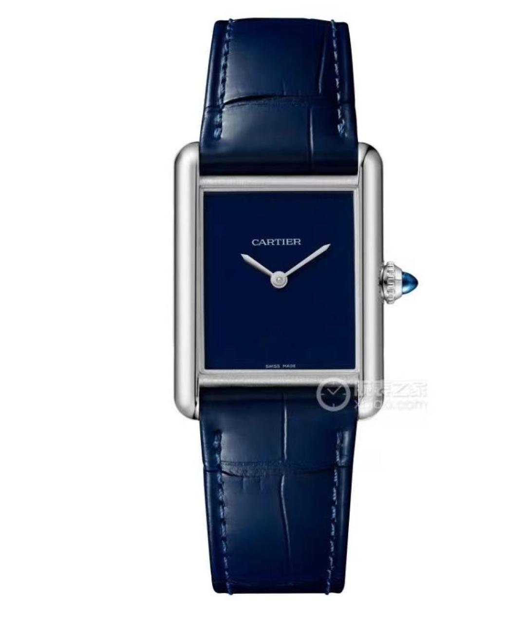 CARTIER Темно-синие часы, фото 7