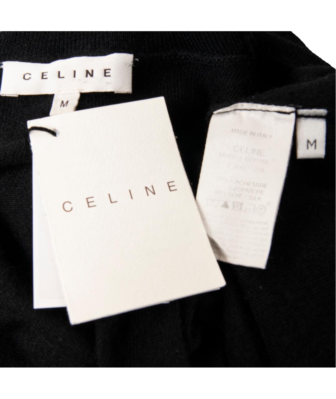 CELINE Черный кашемировый джемпер / свитер, фото 4