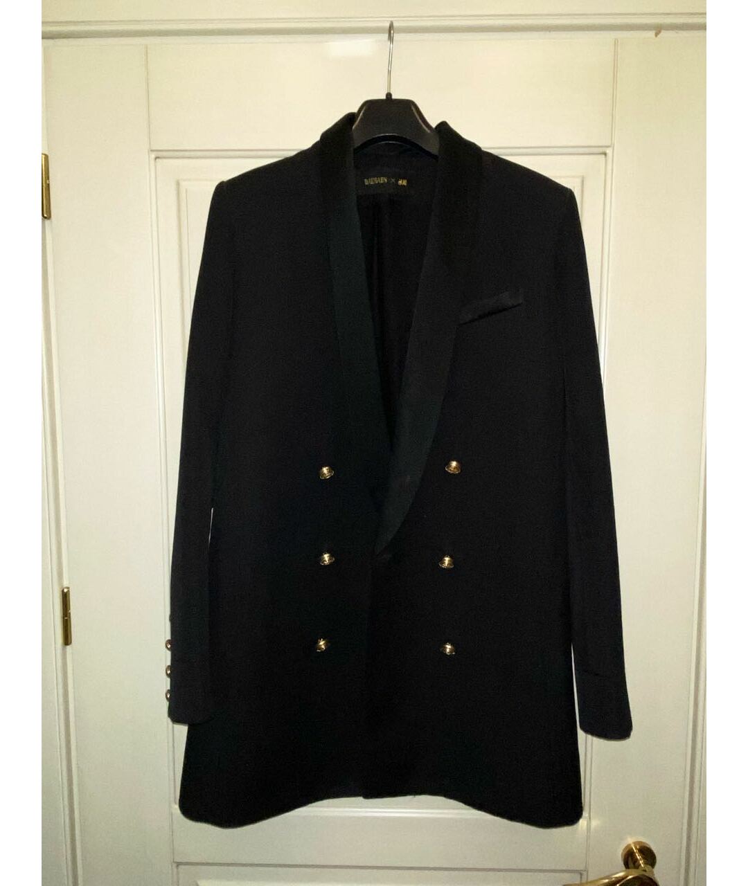 BALMAIN Черный шерстяной пиджак, фото 2