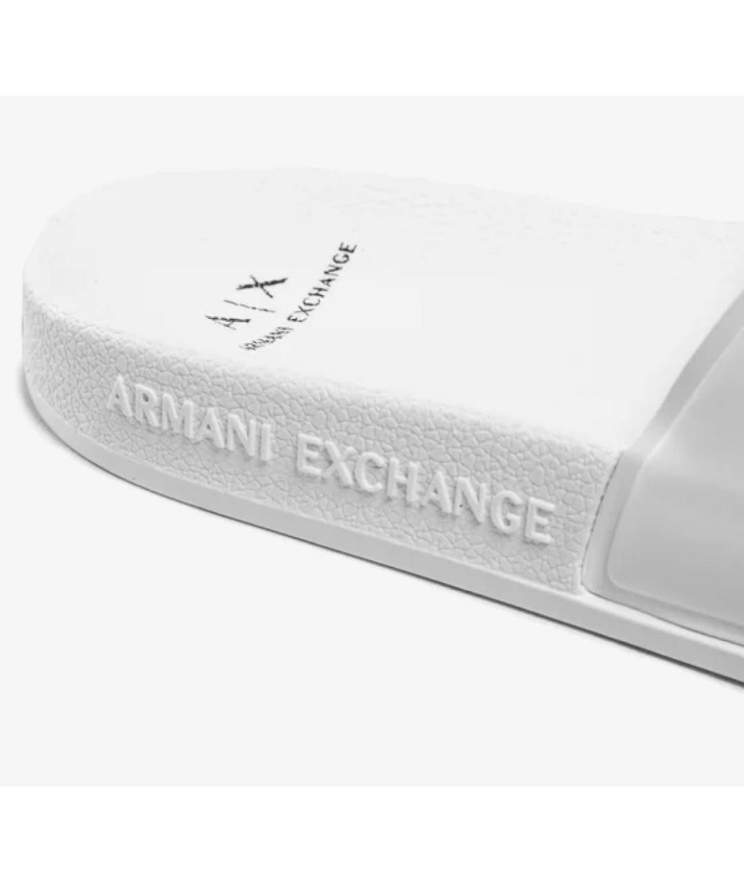 ARMANI EXCHANGE Белые шлепанцы, фото 5