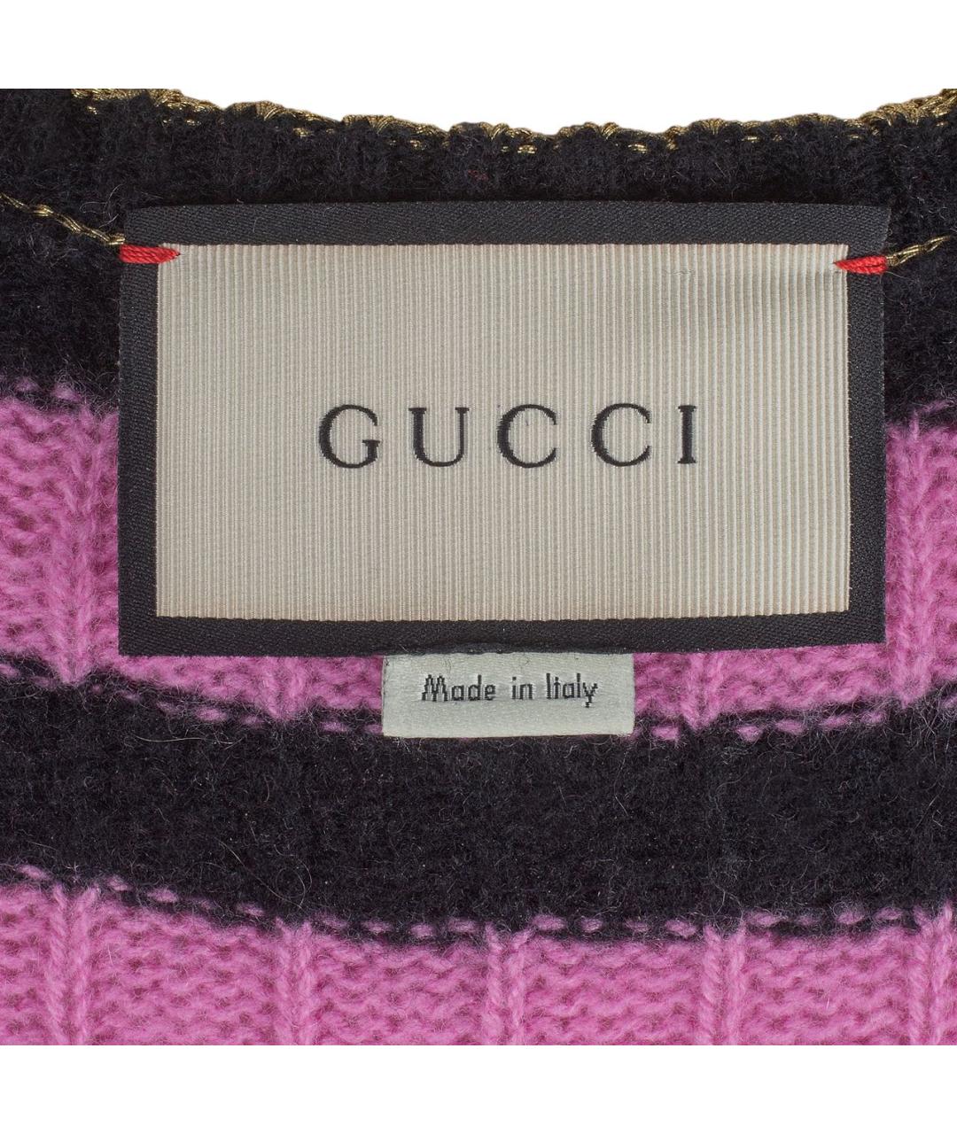 GUCCI Розовый шерстяной джемпер / свитер, фото 4