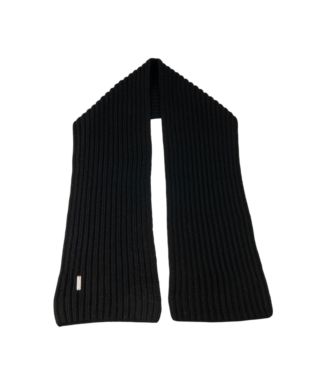 CELINE Черный кашемировый шарф, фото 1