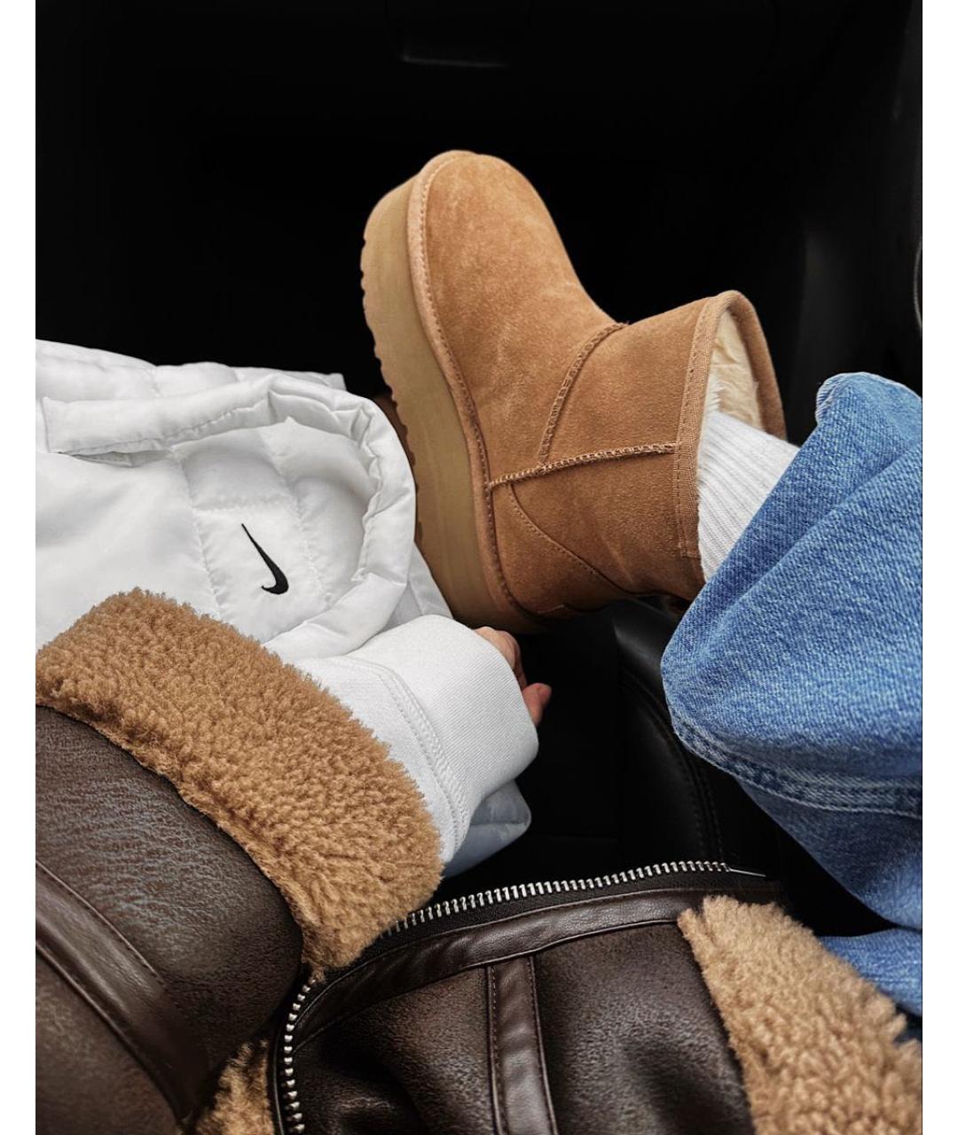 UGG AUSTRALIA Коричневые замшевые ботинки, фото 3