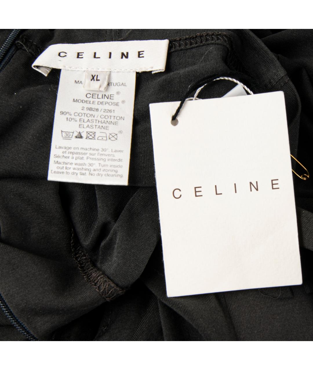 CELINE Коричневая хлопковая водолазка, фото 4