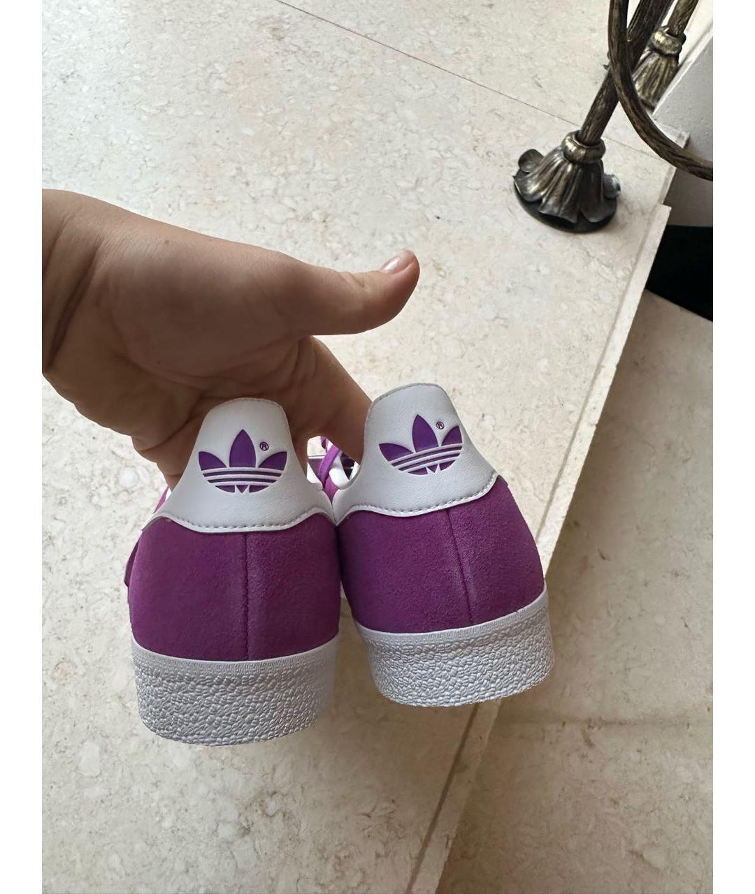 ADIDAS Фуксия кеды, фото 4