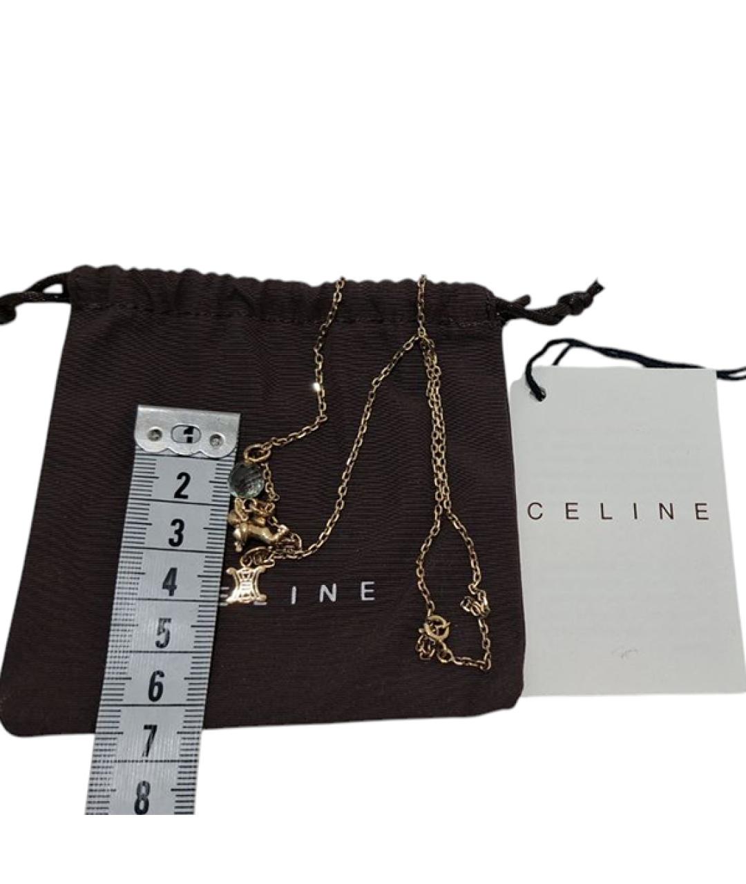 CELINE Золотая позолоченная цепочка, фото 7
