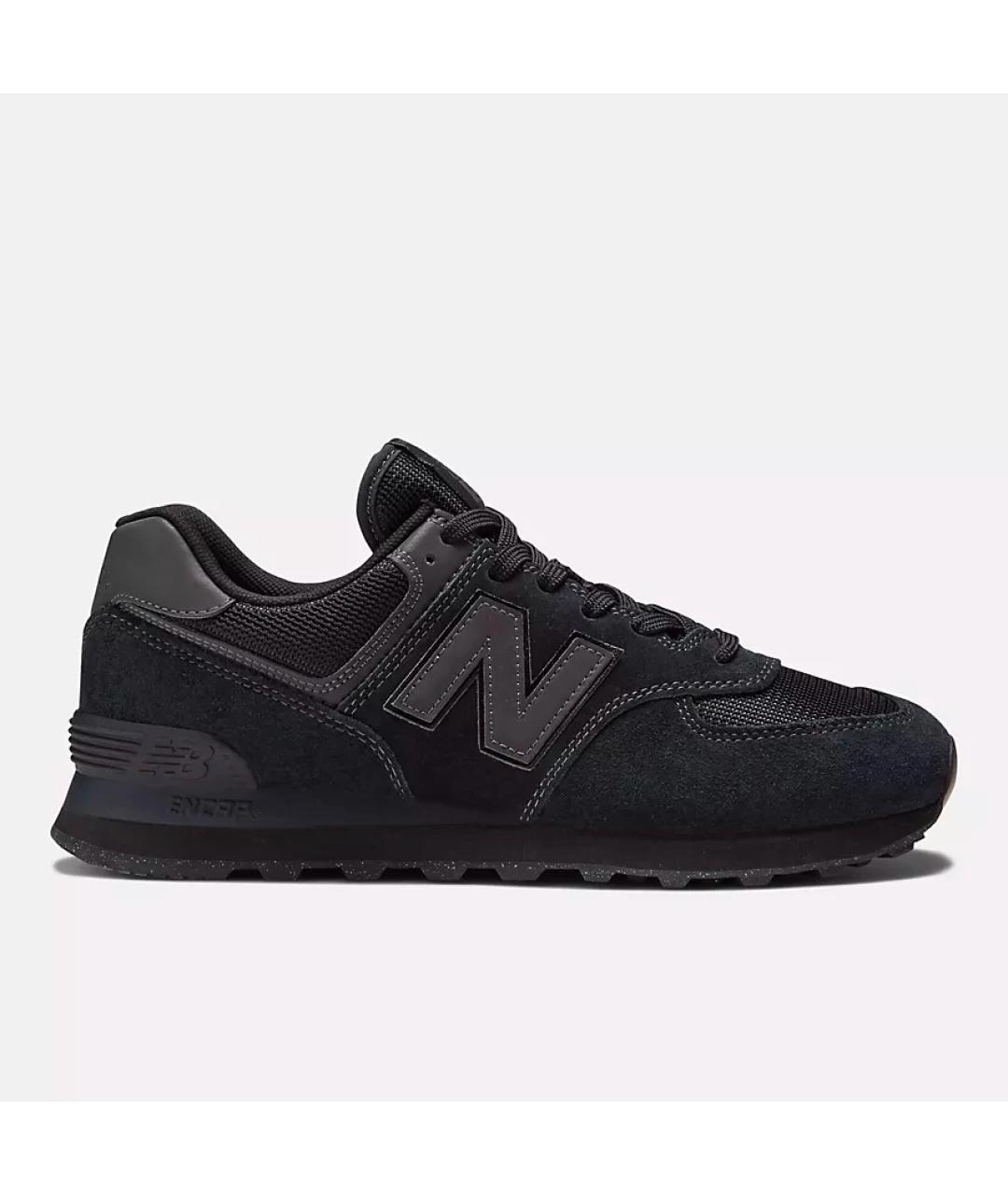 NEW BALANCE Черные замшевые низкие кроссовки / кеды, фото 9