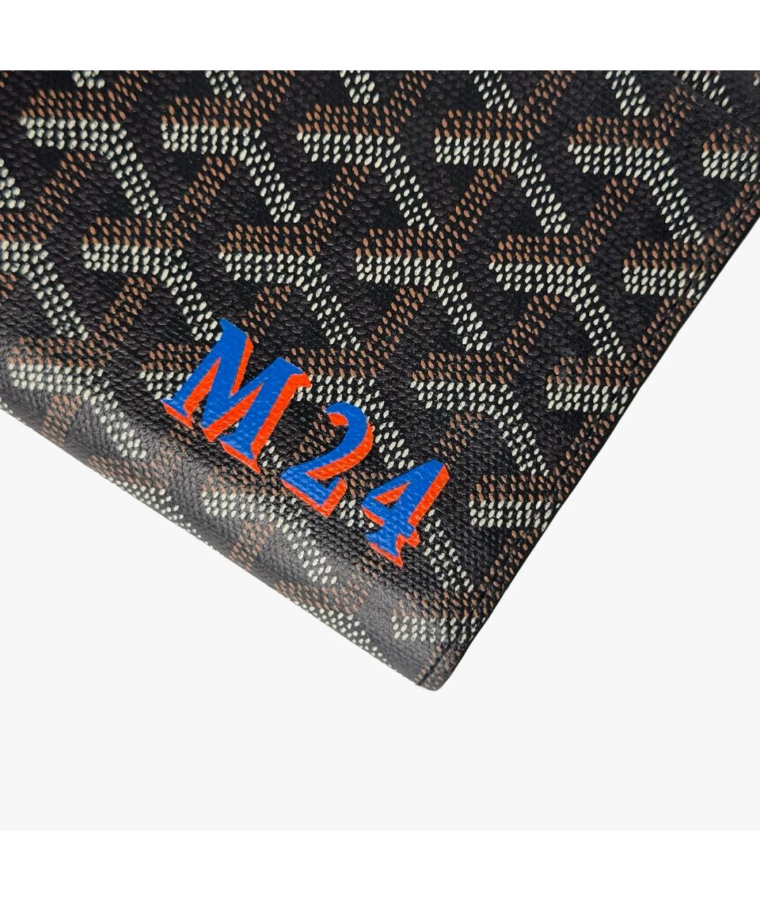 GOYARD Черный кожаный кошелек, фото 6