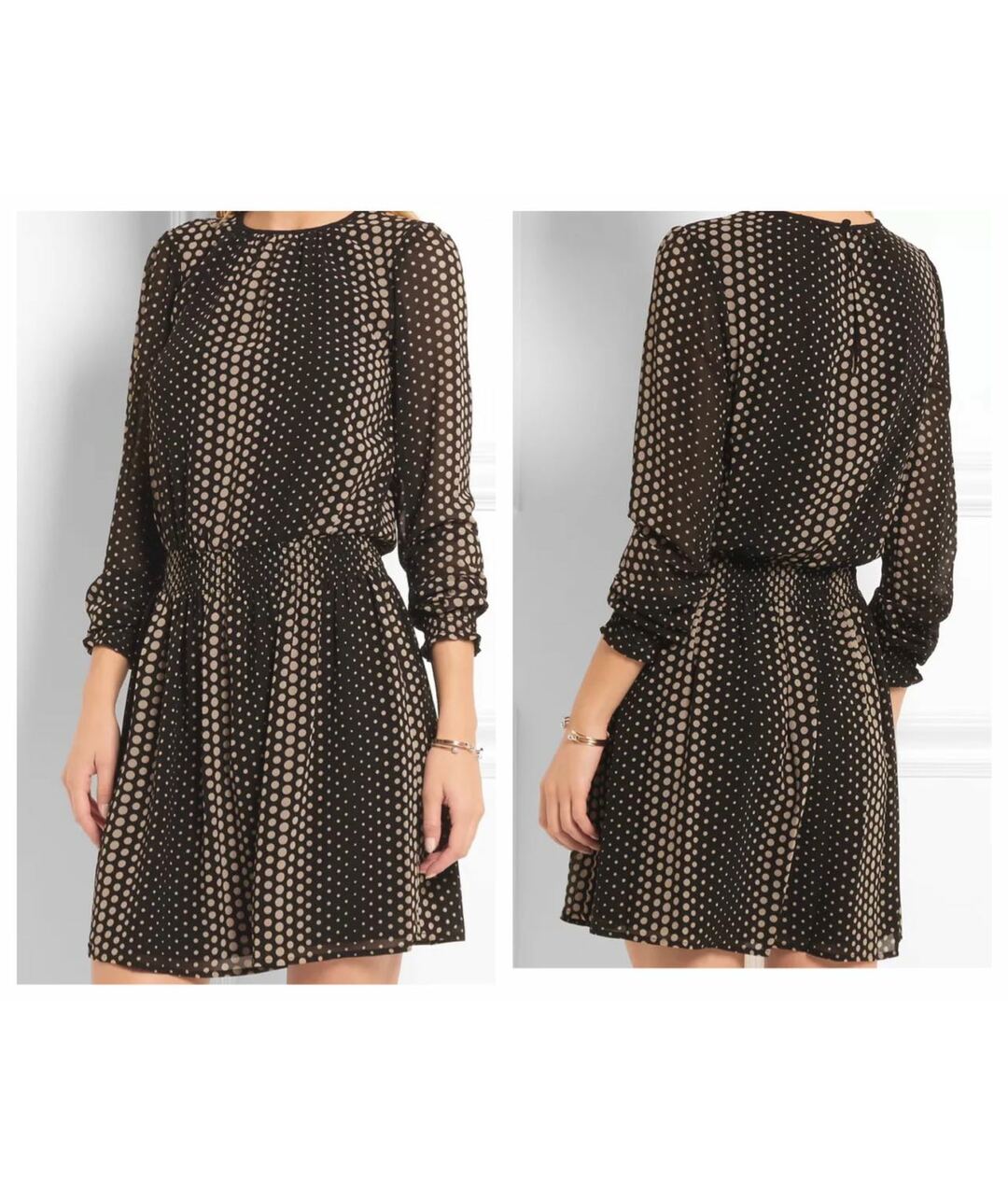 MICHAEL MICHAEL KORS Бежевое полиэстеровое повседневное платье, фото 4