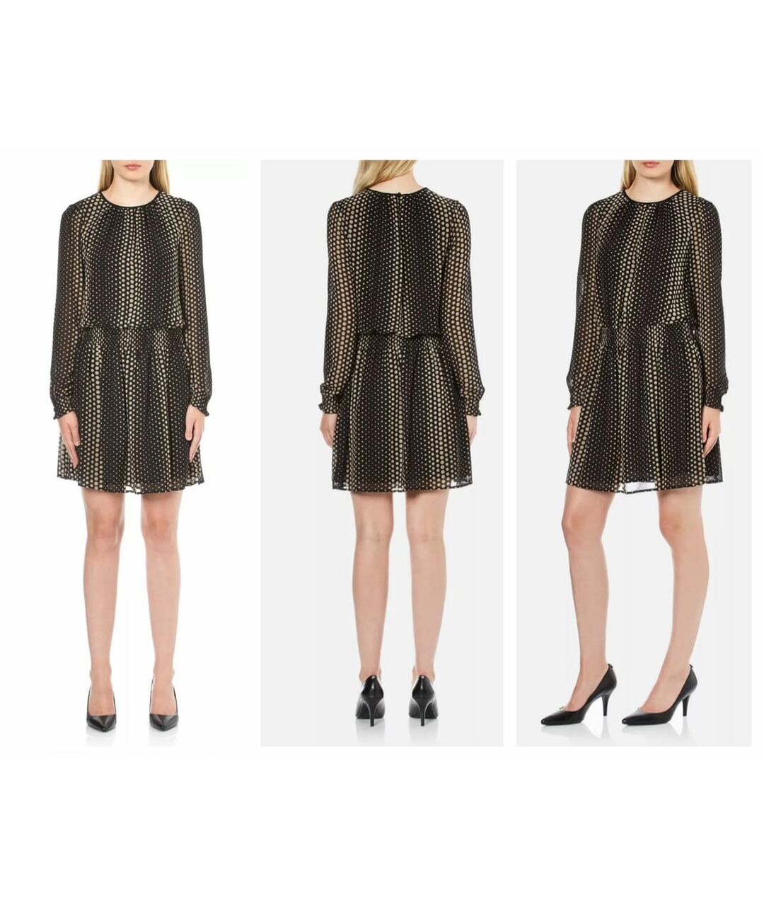 MICHAEL MICHAEL KORS Бежевое полиэстеровое повседневное платье, фото 3