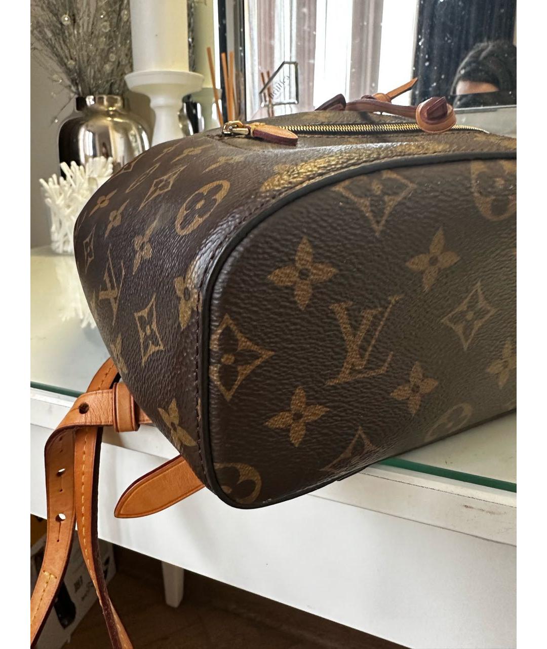 LOUIS VUITTON Коричневый рюкзак, фото 4