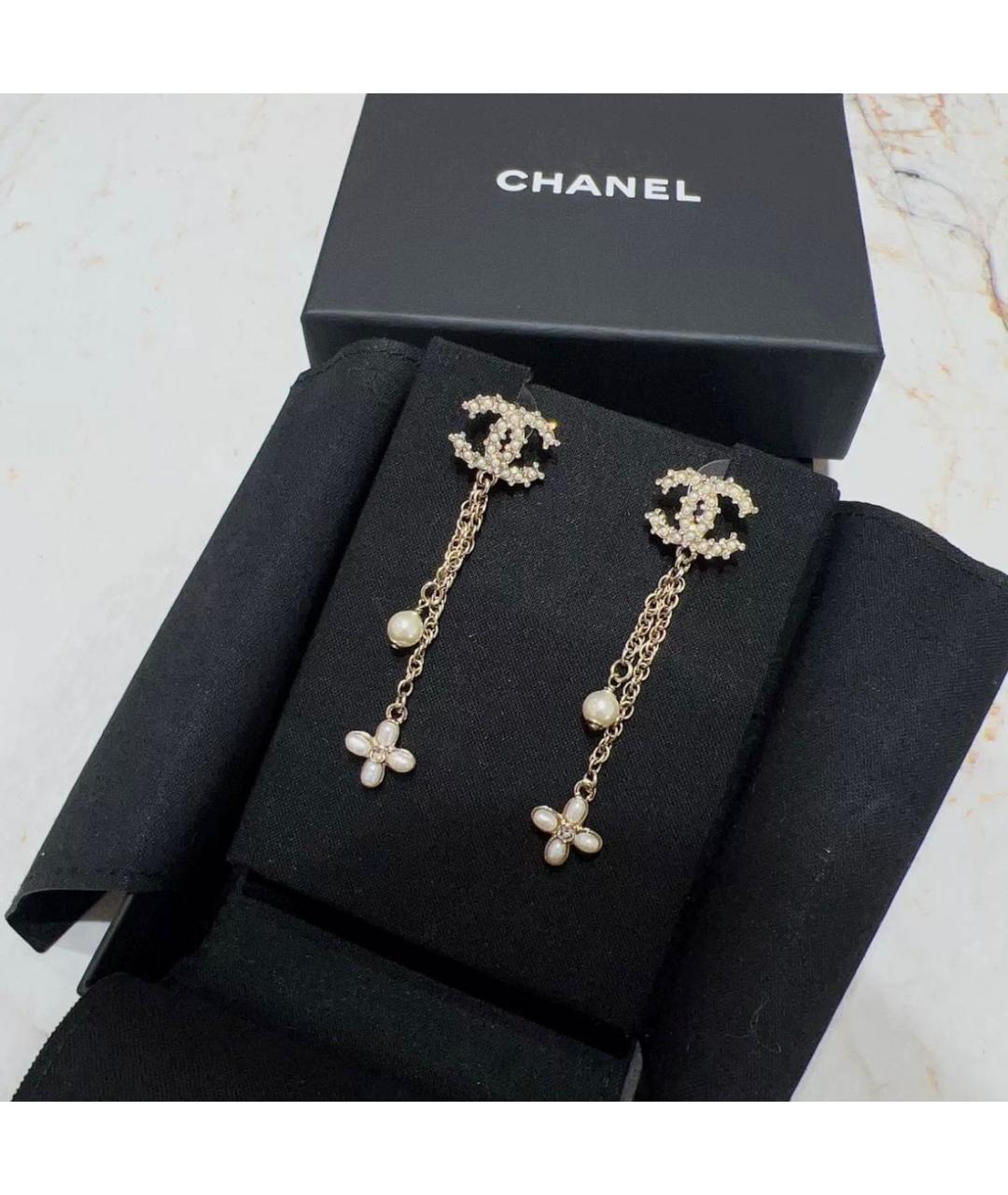 CHANEL Золотые серьги, фото 3