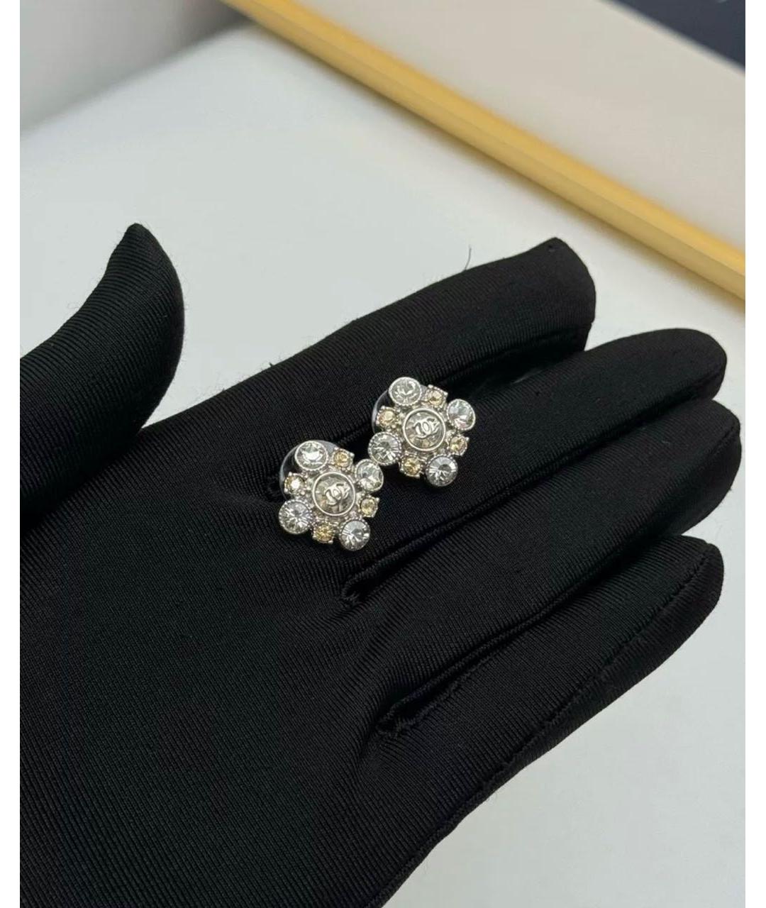 CHANEL Серебряные серьги, фото 2