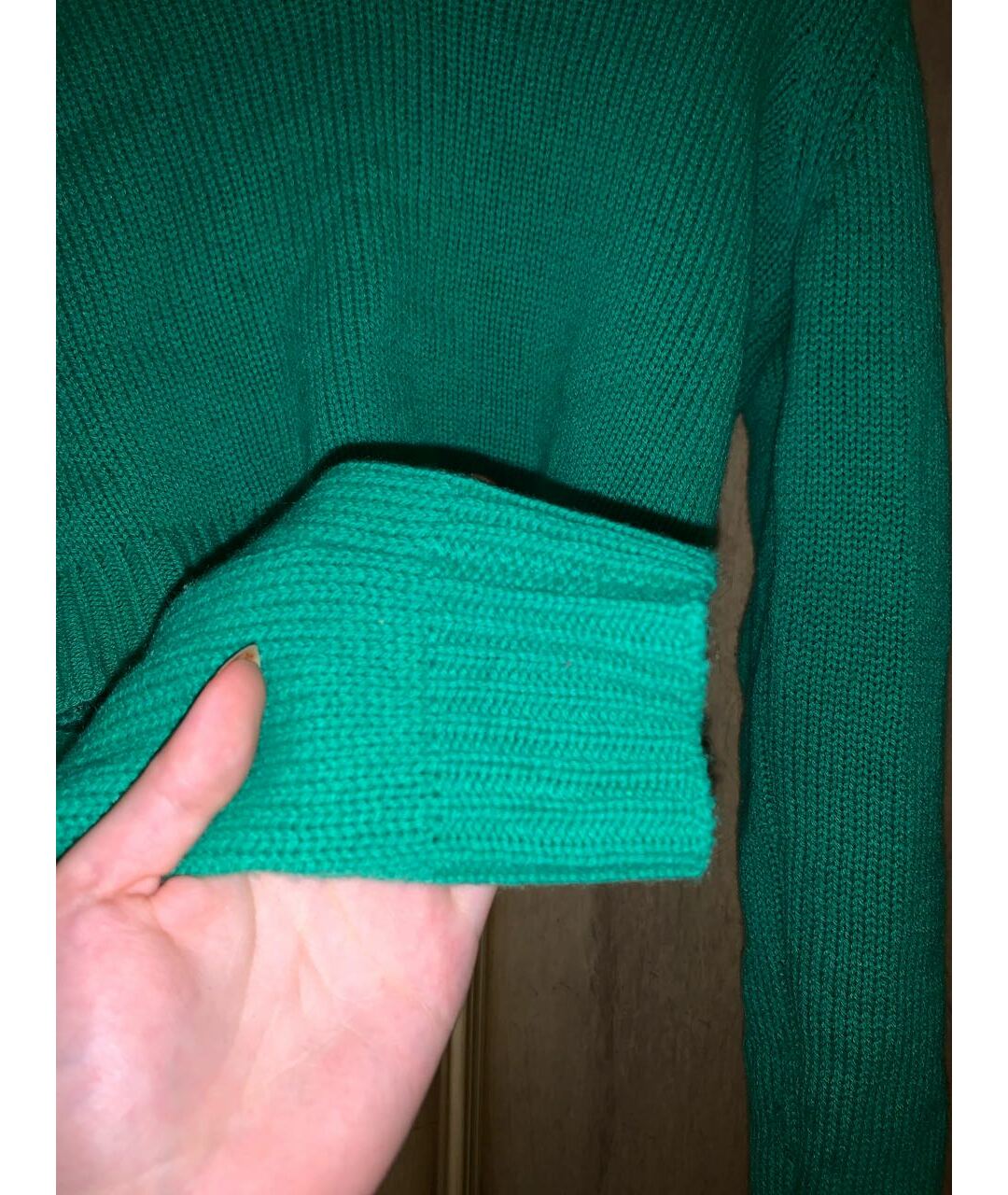 MIU MIU Зеленый шерстяной джемпер / свитер, фото 4