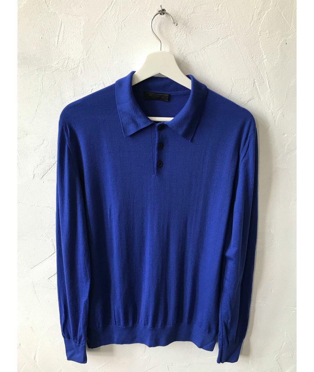 PRADA Синий шерстяной джемпер / свитер, фото 5