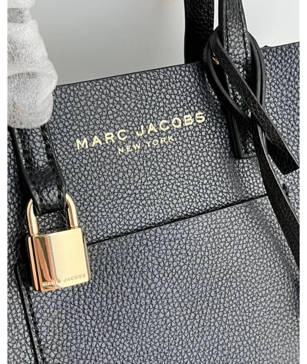 MARC JACOBS Черная кожаная сумка через плечо, фото 2